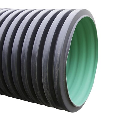 900mm Twinwall Pipe c/w Inline Coupler x6m;