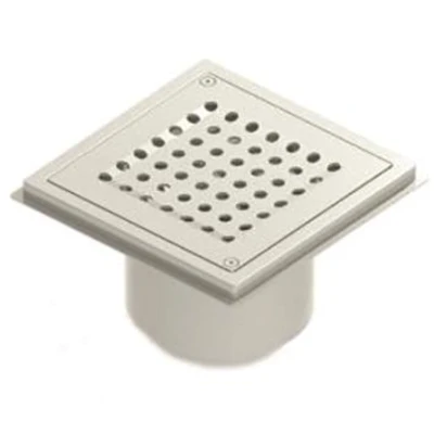 Stainless Steel Gully 162mm Sq Perforated