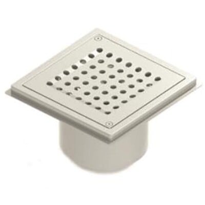 Stainless Steel Gully 162mm Sq Perforated