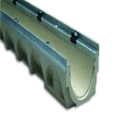 MULTIV+100 100mm W x 150mm D Polymer Channel, Stainless Steel Edge Rails