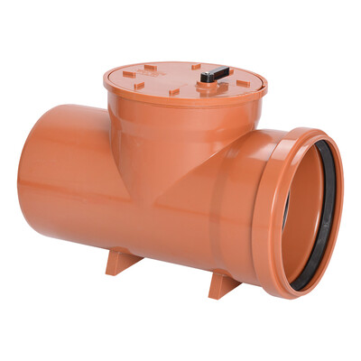 315mm Underground Drainage Non Return Valve Single Flap-Lockable