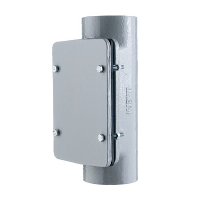 200mm Halifax HD Rect Access Pipe; Grey