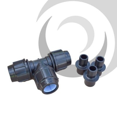 63mm SLA Pipe Equal Tee Junction; Type A