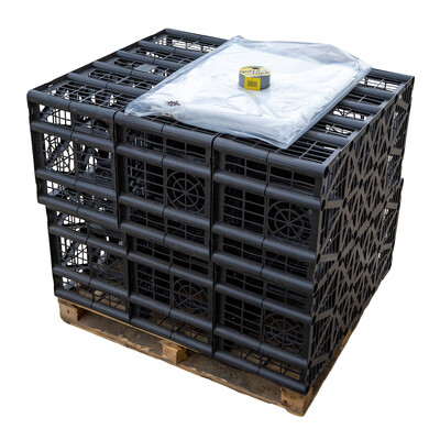 Soakaway Crate Kit, 6 x 60 tonne loading crates with clips, Geotextile, Joint & Duct Tape