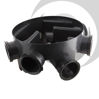 450mm Inspection Chamber Base 110mm Inlet for installation up to 1.2m - New