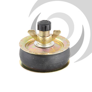100mm Expanding Pipe Stopper 1/2" Test Thread Pressed Steel; 94-108mm range