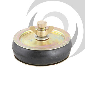 150mm Expanding Pipe Stopper 1/2" Test Thread Pressed Steel; 150-160mm range