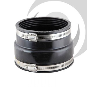 4" Clay/Plastic, 121-137mm - 110-122mm Flexible Adaptor Coupling