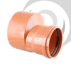 250mm Spigot to 200mm Socket Reducer Level Invert