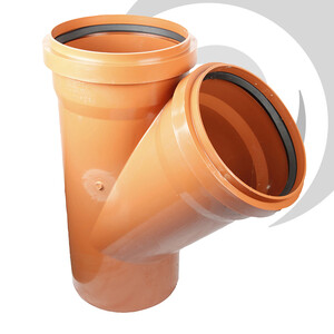 250mm D/Socket 45deg Y Junction