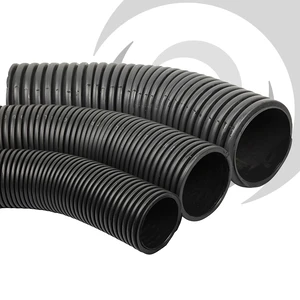 110mm OD Twinwall Duct Bend Long Radius 45deg P/E