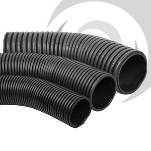 110mm OD Twinwall Duct Bend Long Radius 45deg P/E