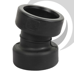 150mm ID Twinwall Drain Bend D/Socket 15 deg Short Radius, inc. seals