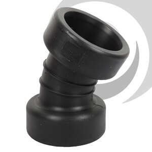 150mm ID Twinwall Drain Bend D/Socket 30 deg Short Radius, inc. seals