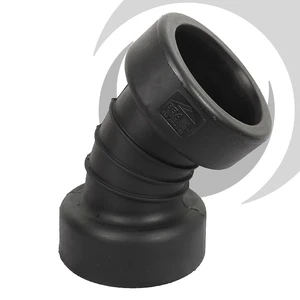 150mm ID Twinwall Drain Bend D/Socket 45 deg Short Radius, inc. seals