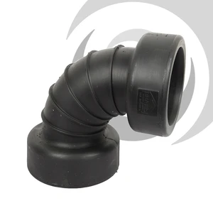 150mm ID Twinwall Drain Bend D/Socket 90 deg Short Radius, inc. seals
