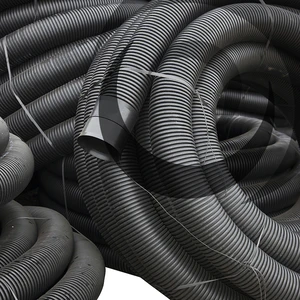 160mm OD TW Electrical Duct x50m Coil BLACK (140mm ID)