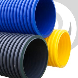 225mm ID Gas T/W Duct x6m; YELLOW