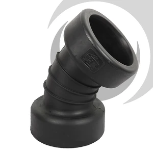 225mm ID Twinwall Drain Bend D/Socket 45deg Short Radius inc. seals