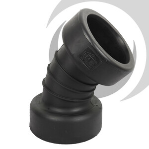 225mm ID Twinwall Drain Bend D/Socket 45deg Short Radius inc. seals