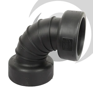 225mm ID Twinwall Drain Bend D/Socket 90deg Short Radius inc. seals