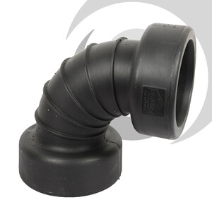 225mm ID Twinwall Drain Bend D/Socket 90deg Short Radius inc. seals
