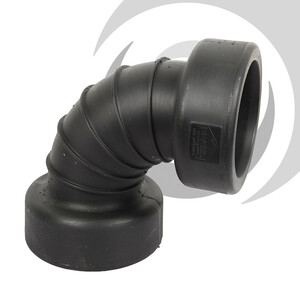300mm ID Twinwall Drain Bend D/Socket 90 deg Short Radius inc. seals