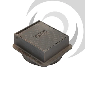 Ductile Iron Surface Box 170x150mm Plasson Hinged - Marked 'Water'
