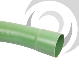 54mm CTV Duct Long Radius Bend 22deg; Green