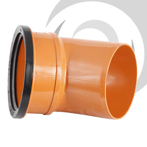 160mm UPVC Drainage S/Socket Bend 45deg