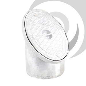 160mm Aluminium Rodding Eye 45deg