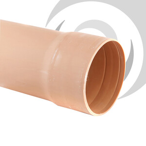 160mm UPVC S/Socket Half Perforated Pipe x6m