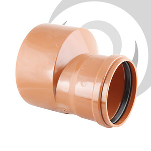 200mm Spigot to 160mm Socket Reducer Level Invert