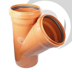 200mm D/Socket 45deg Y Junction