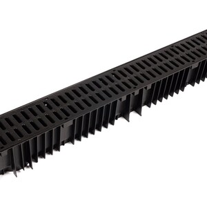 100mm Polypropylene Drainage Channel Grating, A15 (1m Length) 105mm Internal Depth