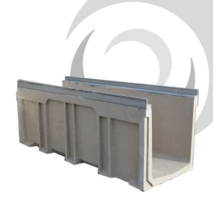 F300K 300mm W x 390mm D Polymer Concrete Channel x1m; F900