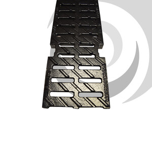 MULTIV 200mm Slotted Heelguard Grating D400 x0.5m