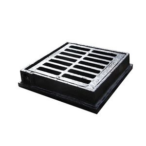 DISHED Iron Gully Grate: 300 x 300mm; C250 Ductile Hinged.