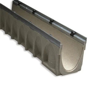 MULTIV+150 150mm W x 170mm D Polymer Channel x1m; D400, Galvanised Edge Rails