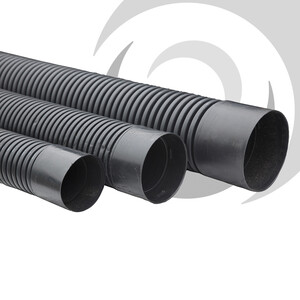 150mm RIDGIDUCT Twinwall x6m c/w Coupler Complies with ENATS 12-24 & BS EN 61386-24 Class 2