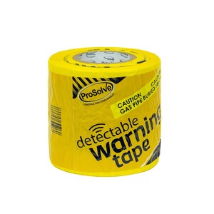Detectable U/G Warning Tape - GAS (x100m) YELLOW