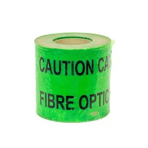 Underground Warning Tape - FIBRE OPTIC (x365m) - GREEN