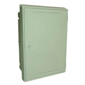 Recessed Flush Gas Meter Box; White