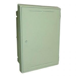 Recessed Flush Gas Meter Box; White