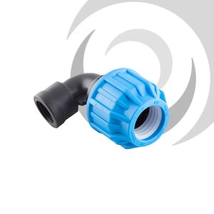 20mm x 3/4" Comp. 90deg Elbow FEMALE Thread