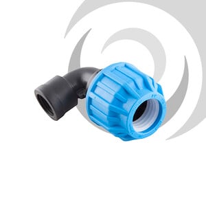 25mm x 3/4" Comp. 90deg Elbow FEMALE Thread