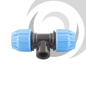 25mm x 1/2" Comp. Tee Junction FEMALE Thread