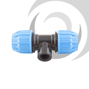 25mm x 1/2" Comp. Tee Junction FEMALE Thread