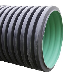 750mm Twinwall Pipe c/w Inline Coupler x6m;