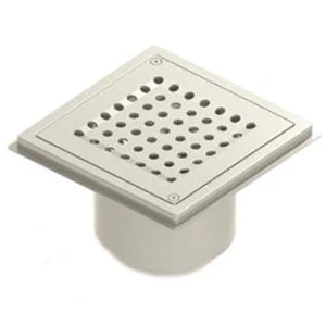 Stainless Steel Gully 162mm Sq Perforated